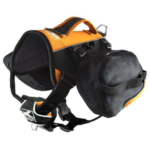 Baxter Dog Backpack Harness (Baxter Pack / Black/Orange)