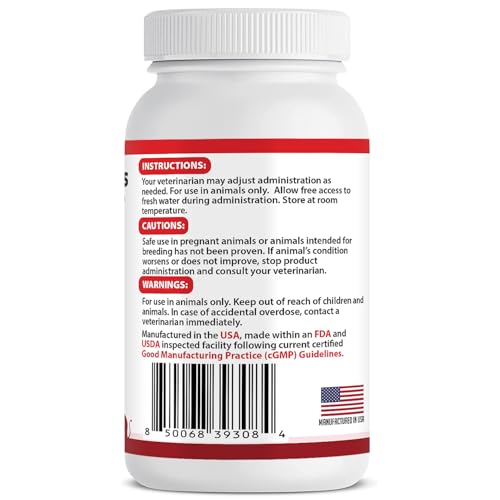 RENARAMAX Dietary Phosphate Binder and Renal Support Supplement for Cats and Dogs Count (60 Caps)