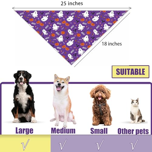 3 Pack Thanksgiving Dog Bandanas (3Pack-Holiday Bandanas)