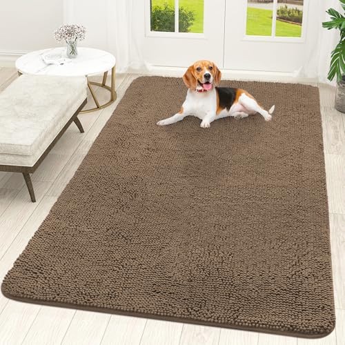 Dog Door Mat for Muddy Paws 70x46 (Tan / 70" X 46")