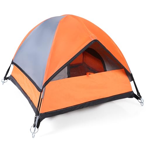Cat Camping Tent (Orange / 21 x 21 x 14 Inches)