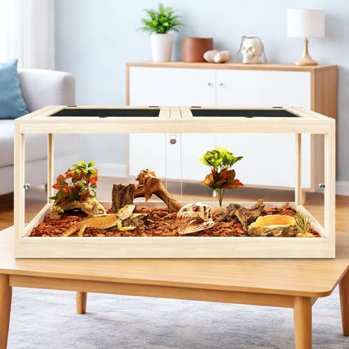 82 Gallon Bearded Dragon Tank (Oak / 82 Gallon (48x19.5x19.5 Inch))
