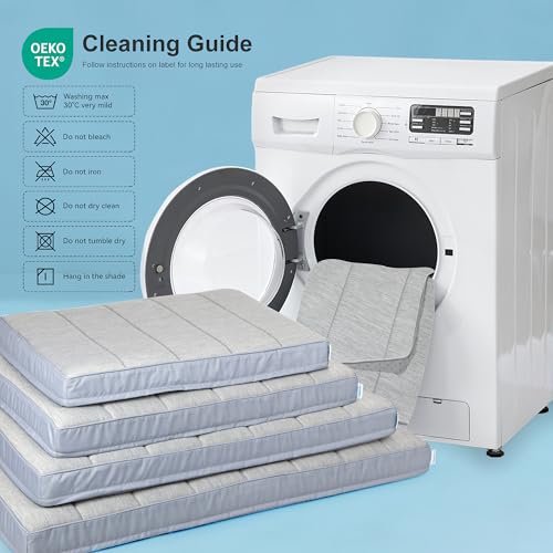 Cooling Dog Bed for 2XL Large Dogs (Grey / 47"L x 29"W x 3"H)