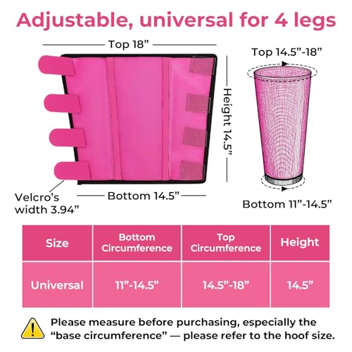Mesh Horse Fly Boots Set of 4 (Pink)