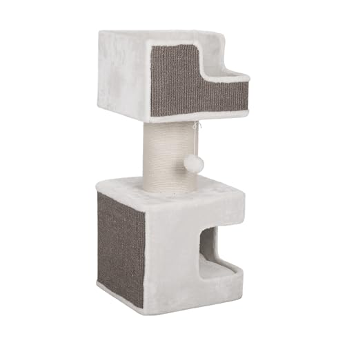 Ava Cat Tree Cat Tower with Condo & Thick Scratching Post (Gray)