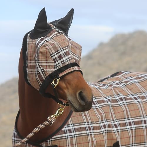 Kensington Signature Fly Mask w (XL (Large Horse) / 121 - Deluxe Black)