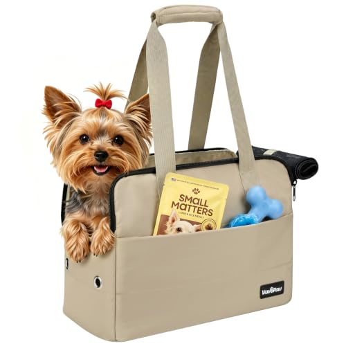 Dog Purse Carrier for Small Dogs (Khaki)