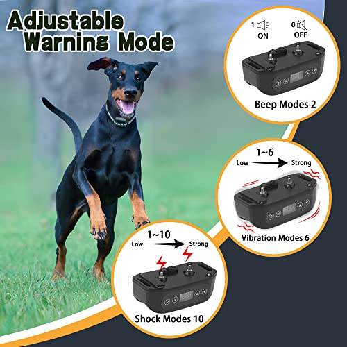 GPS Wireless Dog Fence System for 2 Dog (Black)