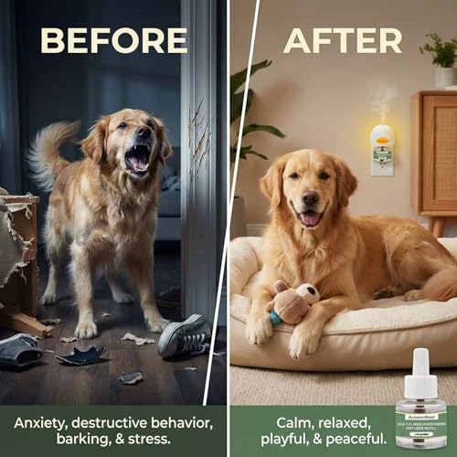 8-in-1 Dog Calming Diffuser Kit, 2 Plug-Ins & 6 Refills, 180-Day Supply (8 packs - Duck Diffuser)