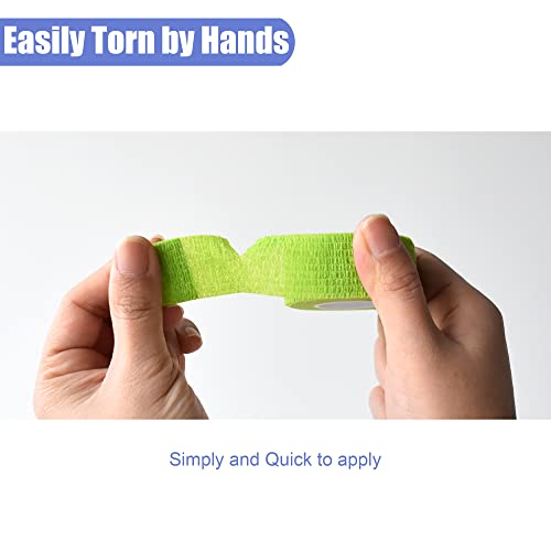 2 Inches Self Adhesive Bandage Wrap (1 Inch / Grass Green)