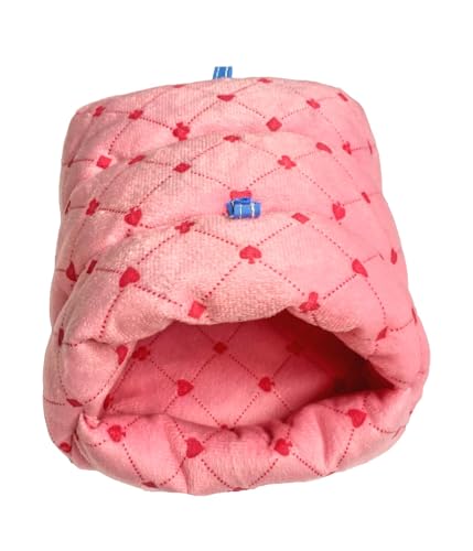 Guinea Pig Warm Cave Bed (L / Poker-Pink)