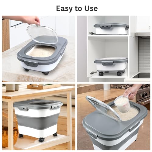 Rice Storage Containers (White)