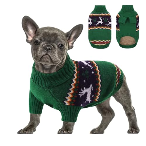 Small Dog Christmas Sweater for Medium Dogs Girl (Medium / Christmas Deer)