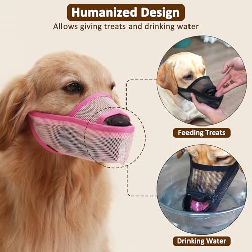 Dog Muzzle Anti Eating for Small Medium Large Dogs (XXXS)