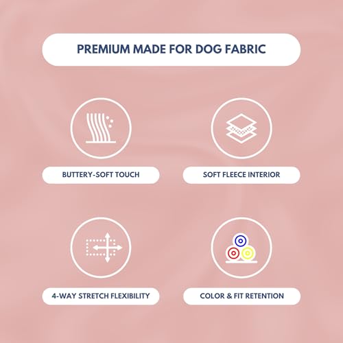 Dog Hoodie Buttery (Dusty Pink / Medium)