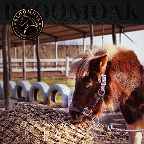 Bloomoak Slow Hay Net Feeder for Horses (3 String-1.6" Hole-Ultra Slow Feed/1PC)