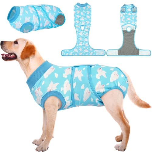 Recovery Suit for Dogs Cats (X-large (Back:20.1-24.8'', Weight:42-75 Lb) / Cloud Piglet)