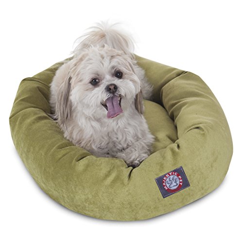 Villa 24 Inch Shredded Memory Foam Dog Bed for Small Sized Dog 24x19x7 Inch (Apple)