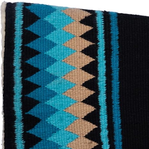 Fleece Bottom Contoured Saddle Pad (Black/Burgundy/Rust)