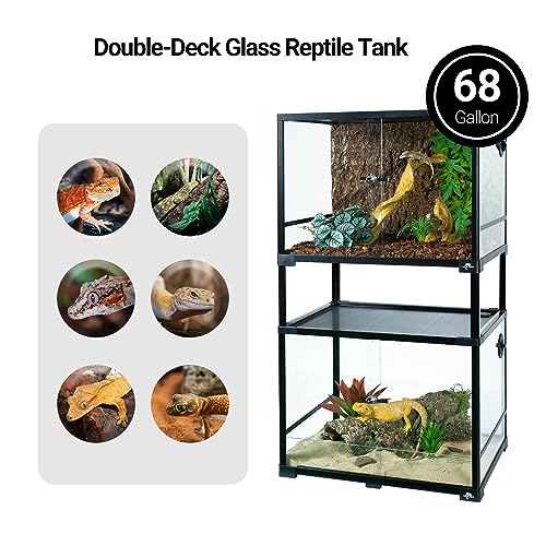 Double Stacked Reptile Tank (24" x 18" x 44")