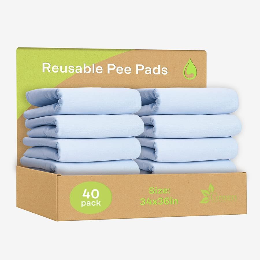 Washable Underpads (Blue/White / 10 Pack - 34x36)