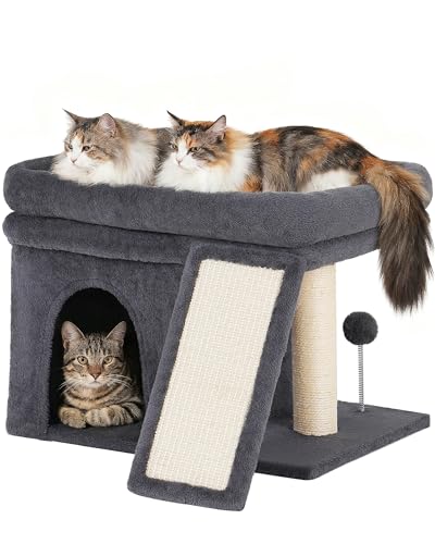 Cat Tree for Large Cats (L—14''Dark Grey)