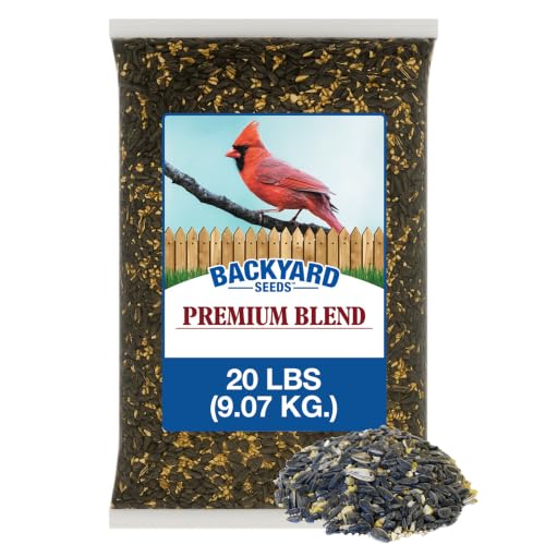 20 LB Backyard Seeds Premium Bird Seed (Premium Blend / 20 Pound (Pack of 1))