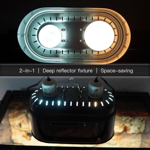 Reptile Dual Light Fixture (Dual Deep Dome)