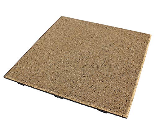 Extreme Rubber Gym Tiles (50 Tile Pack (Covers 200 Sq Ft) / Solid Black)