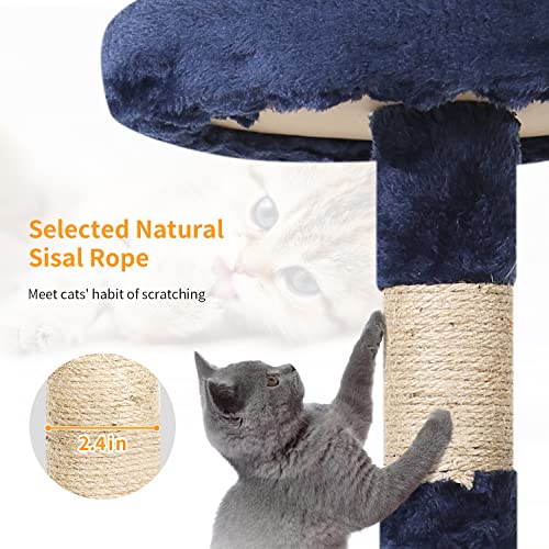 36" Cat Tree Tower (36 in / Navy Blue)