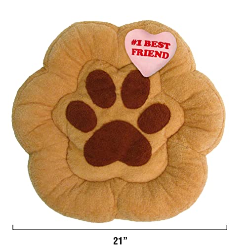 Soft Plush Small Cute and Cozy Nature Dog Cat Bed (Paw)