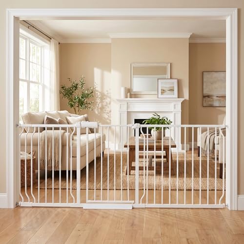Extra Wide Baby Gate 76.4 (White / 76.3"-81"/194-206CM)