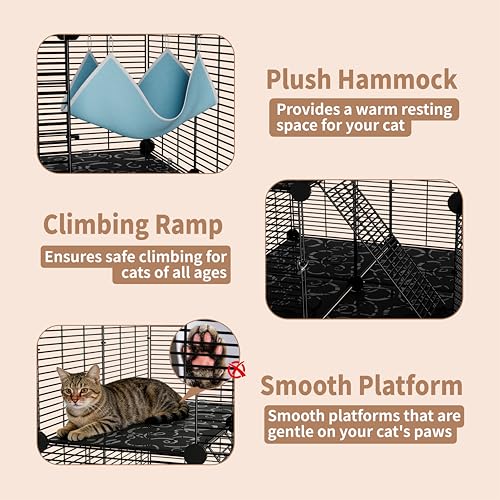 Medium Cat Cage Indoor (S - 27.6" × 27.6" × 27.6")