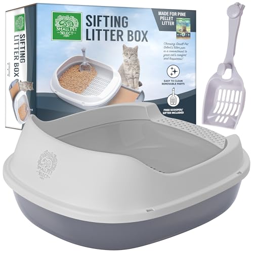 Sifting Cat Litter Box (Sifting Litter Box (No Litter Pellets) / Gray)