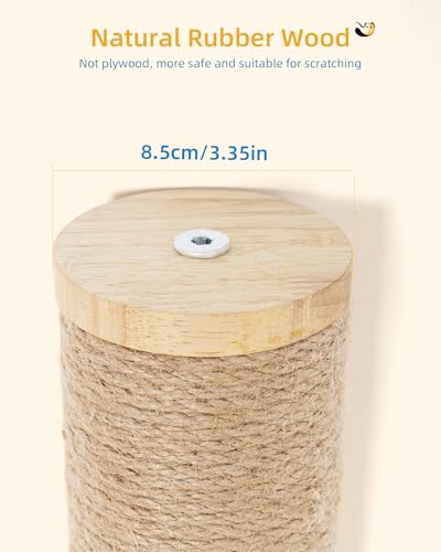 68" Wall Mounted Cat Scratcher (Brown - 2Pcs)