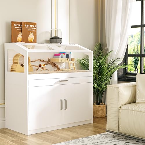 Hamster Cage with Storage Cabinet (39"x19"x40")