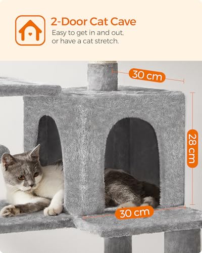 Cat Tree 54.2 (54.2 Inches / Light Gray)