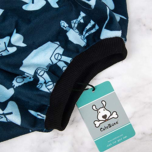 Small Dogs Outfit Soft Puppy Onesies Pjs Dog Pajamas Pet Coat Cat Apparel Comfy Doggie Jumpsuit Bodysuit for All Seasons (Star Wars / Medium)