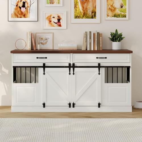 Large Dog Crate Furniture (63"L x 23.6"W x 31.5"H)