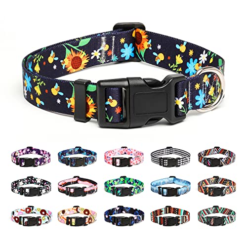 Adjustable Dog Collar (Small / Sunflower)
