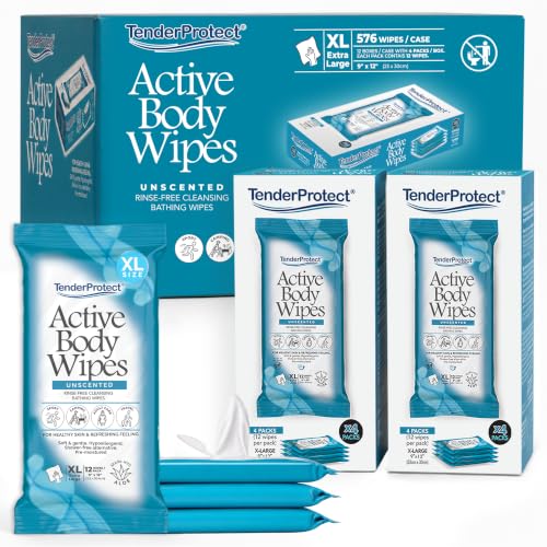 Active Body Wet Wipes for Adults (12 Count (Pack of 48))