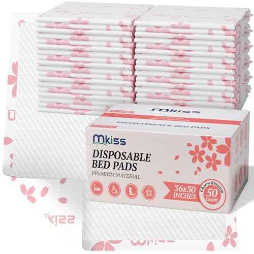 50 Count Heavy Duty Disposable Bed Pads 30" x 36" Incontinence Pads (36"x30"-50count)