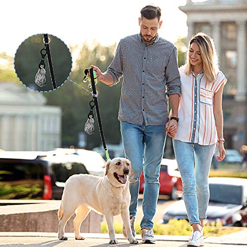 Dog Poop Bag Holder for Leash Waste Bag Carrier Dog Poop Bag Dispenser for Walking Running Bicycle Accessory 4 Pieces (Black + Purple)