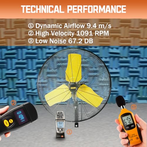 24" Oscillating Wall Fan (24" outdoor)