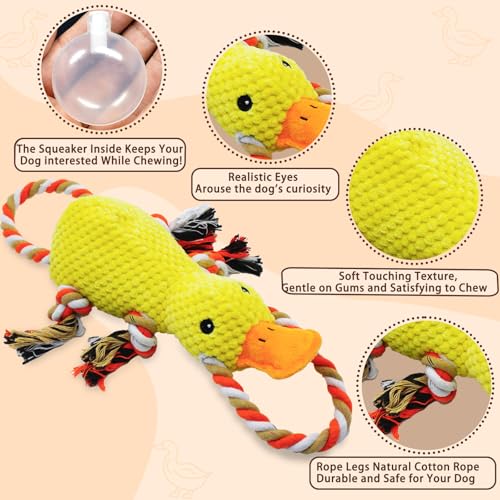 Tug of War Dog Toy (Yellow Duck)