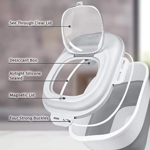 Rice Storage Bin Cereal Containers (White)
