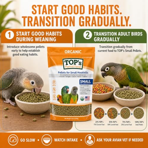 Bird Pellets for Small Hookbills (Small Hookbill Pellets / 1 Pound (Pack of 1))