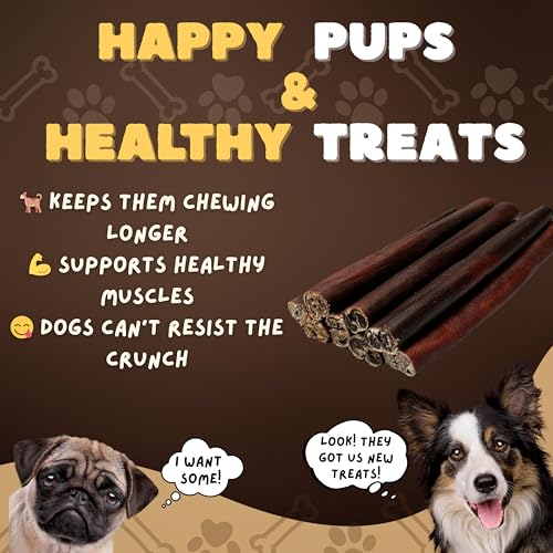 6 Inch Collagen Bully Sticks for Dogs