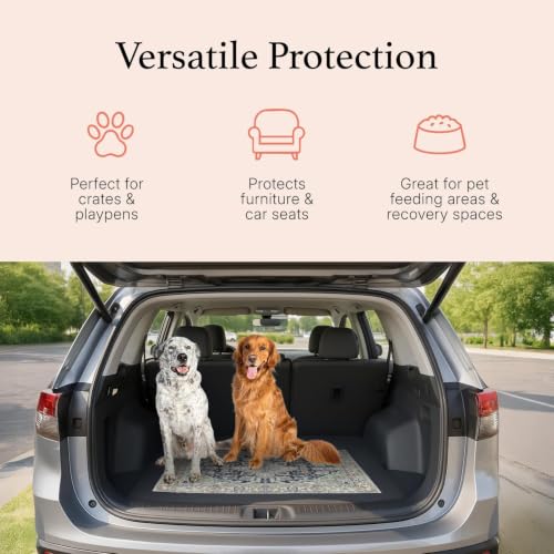 Lovewag Reusable Washable Dog Pee Pads (Blue Mesa / 28x41 inches (Pack of 2))