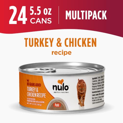 Turkey & Chicken Recipe Pate Wet Canned Cat Food (5.5 Ounce (Pack of 24))